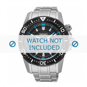 Horlogeband Seiko 5M62-0CS0 / SKA561P1 Staal 21mm