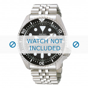 Horlogeband Seiko 7S26-0020 / SKX007K2 / 44G1JZ Staal 22mm