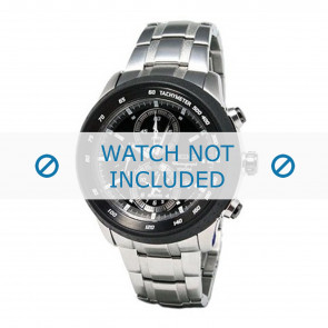 Horlogeband Seiko 7T62-0HL0 / SNAB51P1 / SNAB51J1 Staal 24mm