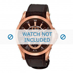 Horlogeband Seiko 7D56-0AA0 / SNP038P1 Leder Donkerbruin 21mm