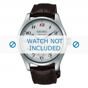 Horlogeband Seiko SPB041J1 / 6R27 00J0 / LOE5028J9 Krokodillenleer Bruin 20mm