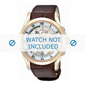 Horlogeband Seiko 7T86-0AA0 / SPC054P1 / 4A071KL Leder Bruin 21mm
