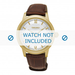 Horlogeband Seiko SRP860J1 / 4R35-01B0 / L0FS012K0 Leder Bruin 17mm