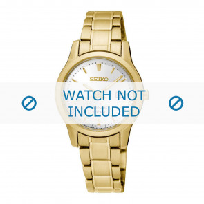 Horlogeband Seiko SXDG92P1 / 7N82-0JK0 / M0SZ511K0 Staal Doublé 14mm