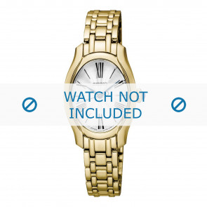 Seiko horlogeband SXGP60P1 / 1N01 0SE0 Staal Goud 11mm