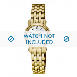 Horlogeband Seiko SXGP64P1 / 1N01-0SG0 / M0ZX112K0 Staal Doublé 11mm