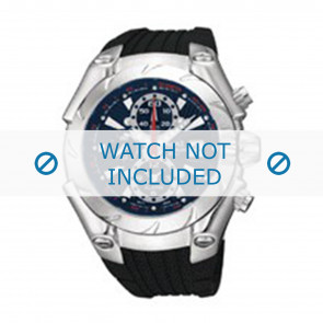 Seiko horlogeband YM62-X159 Rubber Zwart