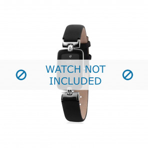 Horlogeband Skagen H01SSLB Leder Zwart 10mm