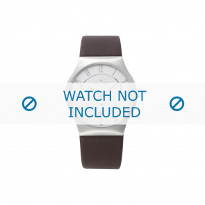 Horlogeband Skagen 233XXLSL / 233XXXLSL / 233XXLSCD / 233XXLSLD Leder Bruin 20mm