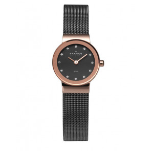 Horlogeband Skagen 358XSRM Mesh/Milanees Grijs 12mm