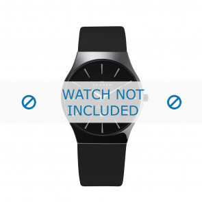 Horlogeband Skagen 233XLCLB Leder Zwart 20mm