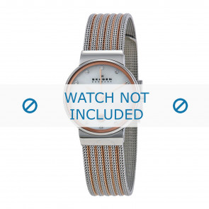 Horlogeband Skagen 355SSRS Staal Bi-Color 14mm