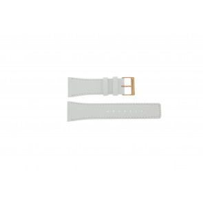 Horlogeband Skagen 496SRLW Leder Wit 25mm