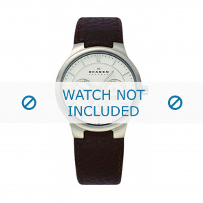 Skagen horlogeband 331LSLW1 Leder Zwart 18mm