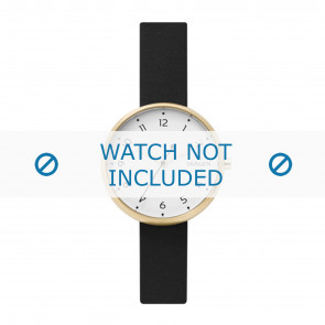 Horlogeband Skagen SKW2626 Leder Zwart 14mm