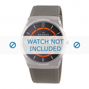 Horlogeband Skagen SKW6007 / 11XXXX Mesh/Milanees Antracietgrijs 27mm