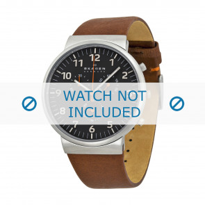 Horlogeband Skagen SKW6099 Leder Bruin 23mm