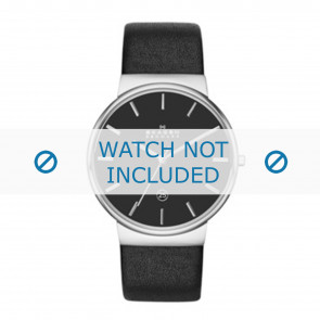 Horlogeband Skagen SKW6104 Leder Zwart 23mm