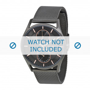 Horlogeband Skagen SKW6180 Mesh/Milanees Antracietgrijs 22mm