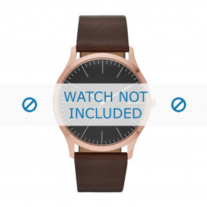 Horlogeband Skagen SKW6330 Leder Bruin 22mm