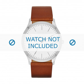 Horlogeband Skagen SKW6331 / SKW6364 Leder Cognac 22mm