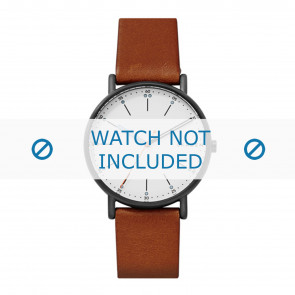 Horlogeband Skagen SKW6374 Leder Bruin 20mm