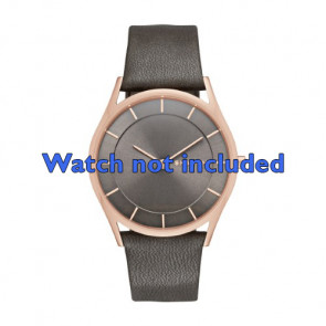 Horlogeband Skagen SKW2346 Leder Antracietgrijs 20mm