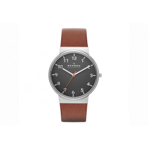 Horlogeband Skagen SKW6095 Leder Cognac 21mm