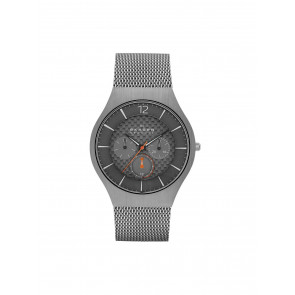 Horlogeband Skagen SKW6146 Mesh/Milanees Antracietgrijs 22mm
