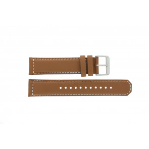 Seiko horlogeband SRPA75K1 / 4R35 01N0 / M0FP71BN0 Leder Cognac 21mm + wit stiksel