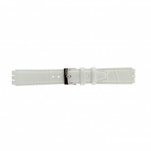 Horlogeband Swatch (alt.) 21414.11 Leder Wit 17mm