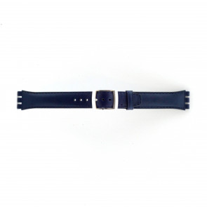 Horlogeband Swatch (alt.) 51643.06.MB Leder Blauw 19mm