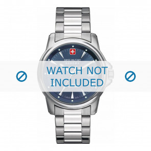 Swiss Military Hanowa horlogeband 06-5230.04.003 Staal Zilver 20mm