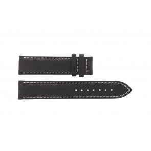 Tissot horlogeband T014.410.16.037.00 - T610025416 Leder Donkerbruin 19mm + wit stiksel