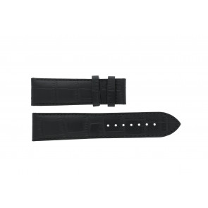 Horlogeband Tissot T086.407.16.051.00 / T600033625 / T610033631 Croco leder Zwart 22mm
