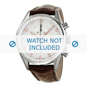 Horlogeband Tag Heuer FC6236 Krokodillenleer Bruin 22mm