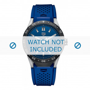 Horlogeband Tag Heuer SAR8A80 / FT6058 Silicoon Blauw 22mm