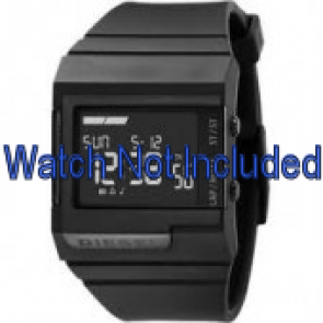 Diesel horlogeband DZ7150 Silicoon Zwart 23mm