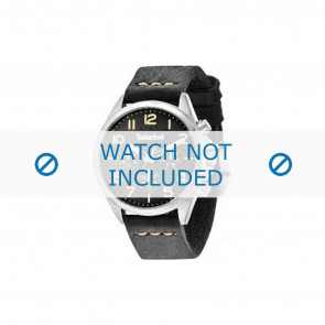 Timberland horlogeband 14400JS-02 Leder Zwart 22mm