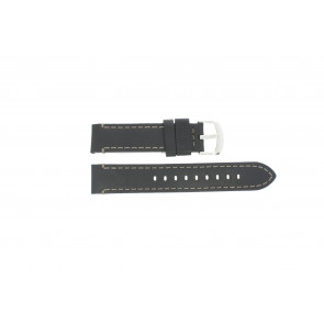 Timex horlogeband TW2P58800 Leder Zwart 20mm 