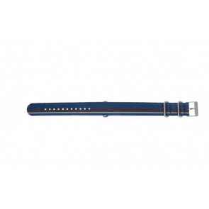 Timex horlogeband TW2P62400 Leder Blauw 20mm 