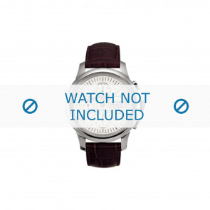Tissot horlogeband T600014608 Leder Donkerbruin 20mm + bruin stiksel