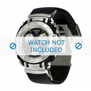 Horlogeband Tissot T472 T-Race / T610014610 Rubber Zwart 20mm