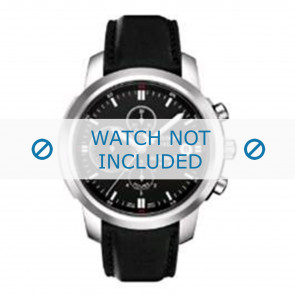 Horlogeband Tissot T014427 - T600027690 Leder Zwart 20mm