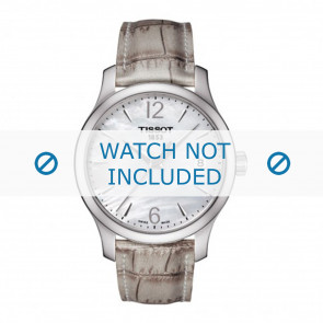 Horlogeband Tissot T063.210.17.117.00 / T0632101711700A Leder Beige 16mm