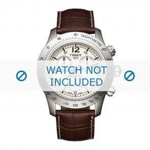 Horlogeband Tissot S762-862 / T600013455 Croco leder Bruin 22mm