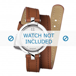 Tissot horlogeband T084.210.16.017.04 - T600035467 XL Leder Bruin 12mm + bruin stiksel