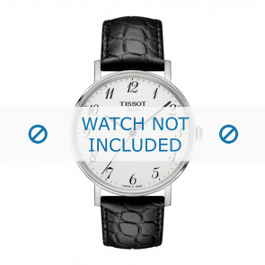 Tissot horlogeband T109.410.16.032.00 - T600039639 Croco leder Zwart 19mm + zwart stiksel