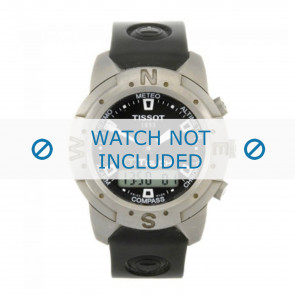 Tissot horlogeband Z251-351 T-Touch - T610014552 Rubber Zwart 20mm