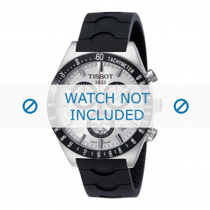 Horlogeband Tissot T044.417.270.310.0 / T610029243 Rubber Zwart 20mm